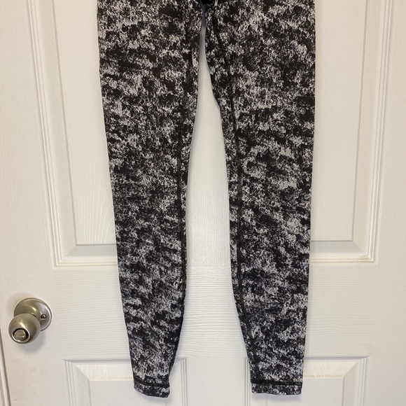 Misted Jacquard Graphite Grey Alpine White Lululemon Wunder Under High-rise 28” - Picture 3 of 9